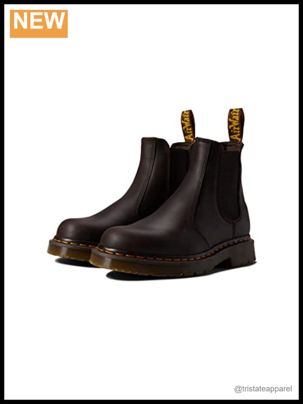 Dr. Martens 2976 Chelsea Boot Leather Slip On Ankle Boots Work Boot